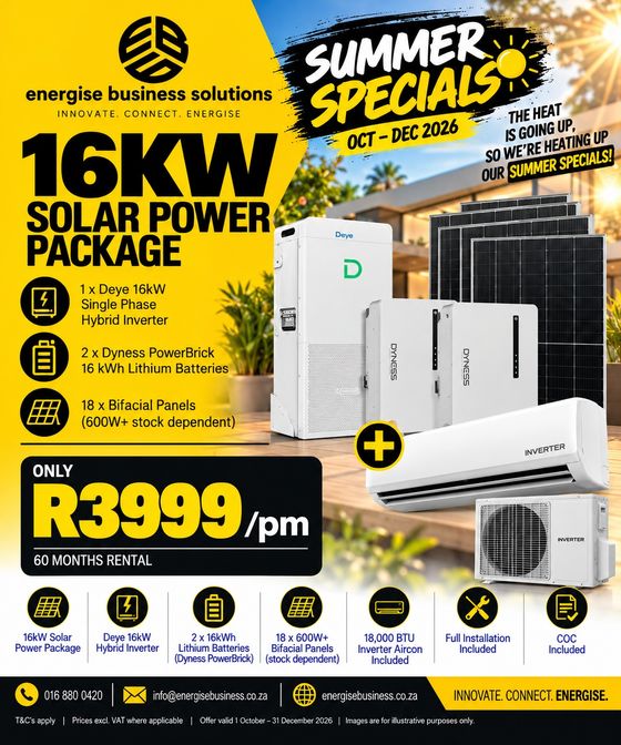 16 kW Solar Power Package summer special flyer